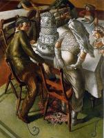 Stanley Spencer - The Marriage at Cana, Bride and Bridegroom